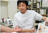 2.当院の柔道整復師が問診いたします。